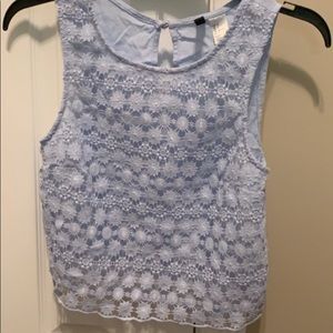 H&M divided collection cropped tank top